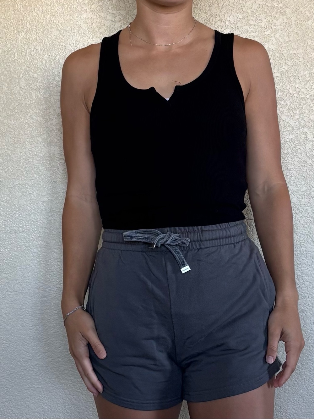 Black Bozzolo tank top